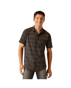 Ariat Men's Retro Button Down Short Sleeve Polo