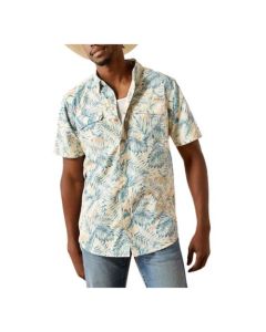 Ariat Men's VentTek Outbound Fitted Short Sleeve Button Up Shirt