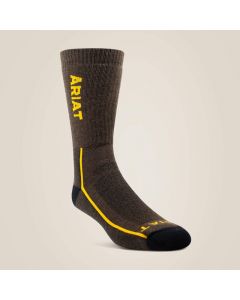 Ariat Men's Heavyweight Merino Wool Steel Toe Performance Work Sock