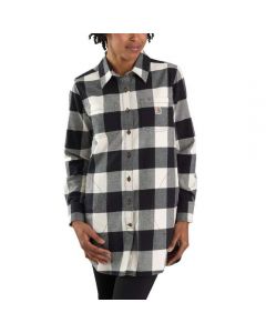Carhartt Women's Relaxed Fit Midweight Flannel Long-Sleeve Plaid Tunic