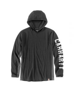Carhartt Men's Force Relaxed Fit Long-Sleeve Logo Graphic Hooded T-Shirt