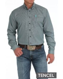 Cinch Men's Tencel Striped Button-Down Western Shirt