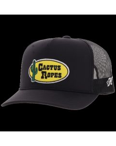 Hooey Black Cactus Ropes 5-Panel Trucker Hat