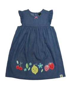 Under Armour Girl's Toddler Short Sleeve Denim Fruit Dress