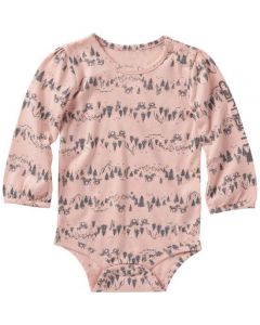 Carhartt Infant Long-Sleeve Horse Stripe Print Bodysuit