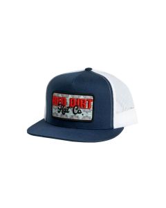 Red Dirt Men's Faded Denim Flat Bill Cap