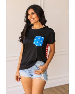 Southern Grace Patriotic Pocket Tee