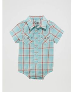Infant Boys Construction Wrap Western Snap Bodyshirt