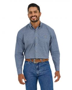 Wrangler Men's Classic Relaxed Long Sleeve Button Down Shirt