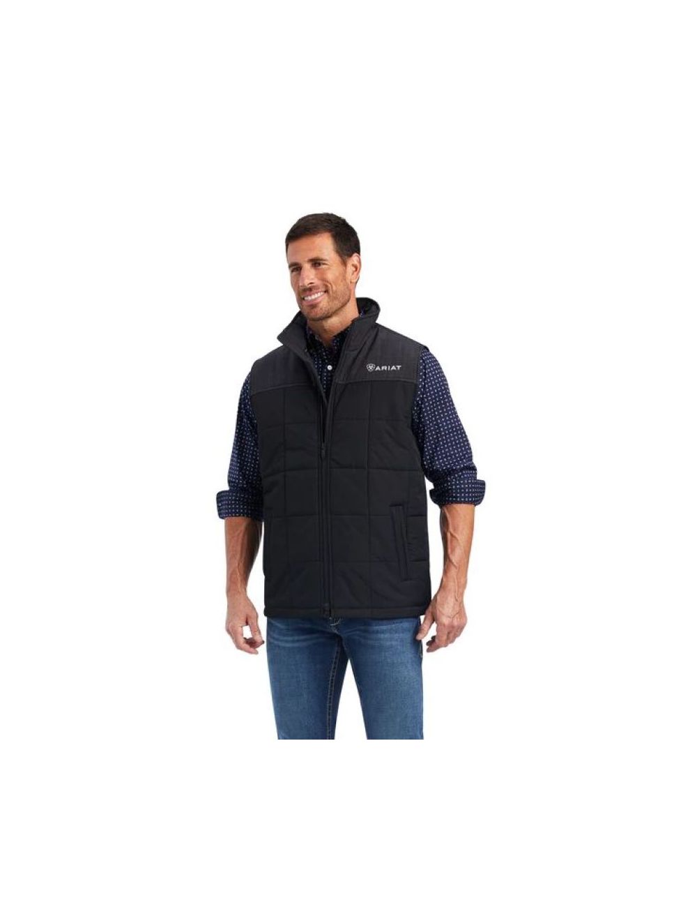 Ariat Men s Crius Insulated Vest Black Heather BIG TALL