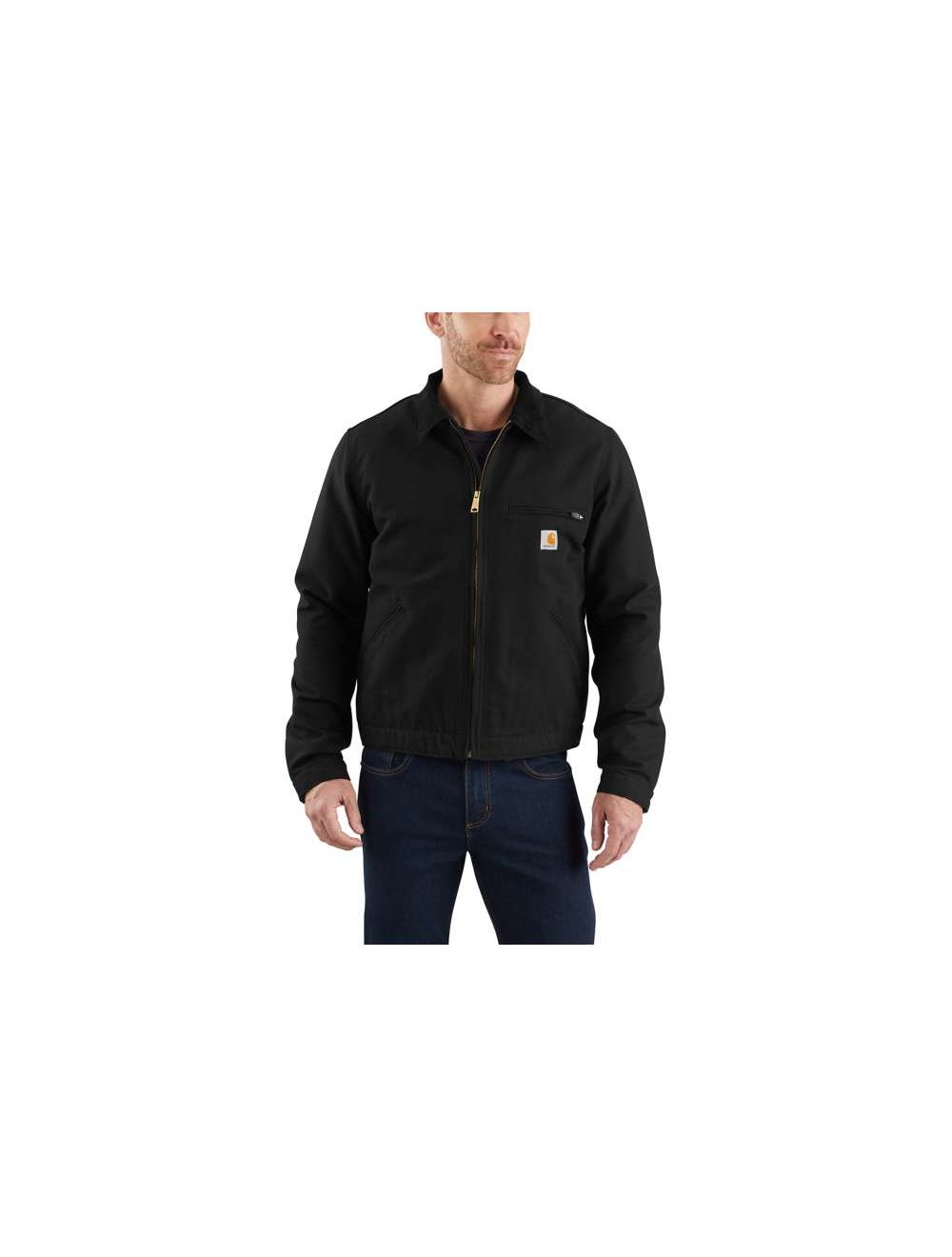 Carhartt Men's Relaxed Fit Duck Blanket-Lined Detroit Jacket