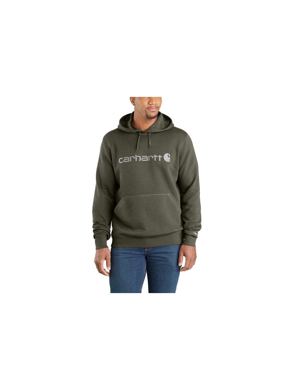 Carhartt Men s Force Delmont Signature Graphic Hooded Sweatshirt