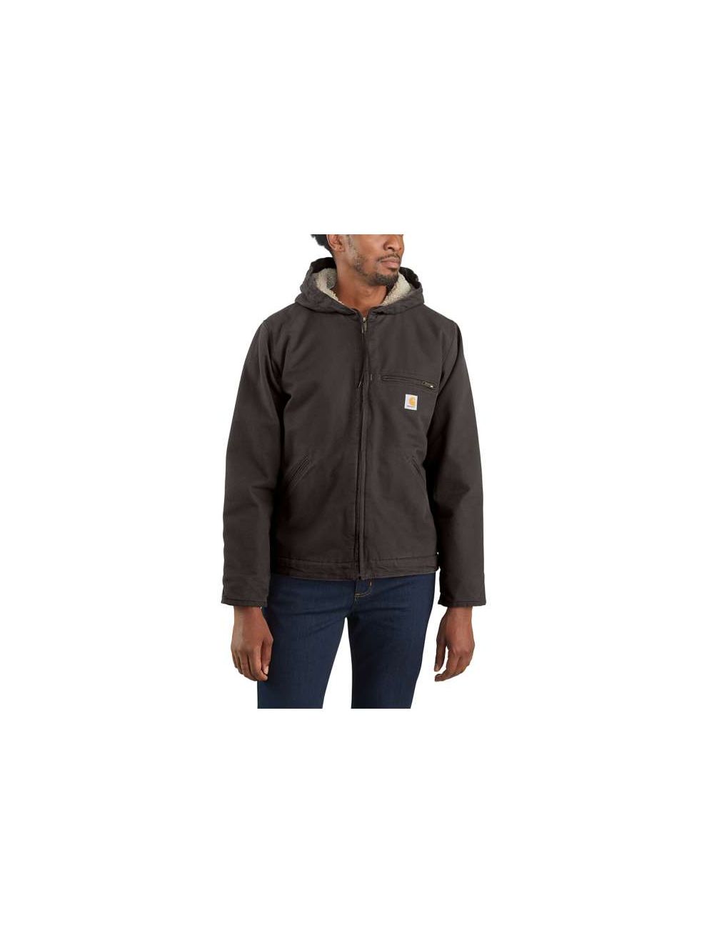 Carhartt Men s Relaxed Fit Washed Duck Sherpa Lined Jacket BIG TALL