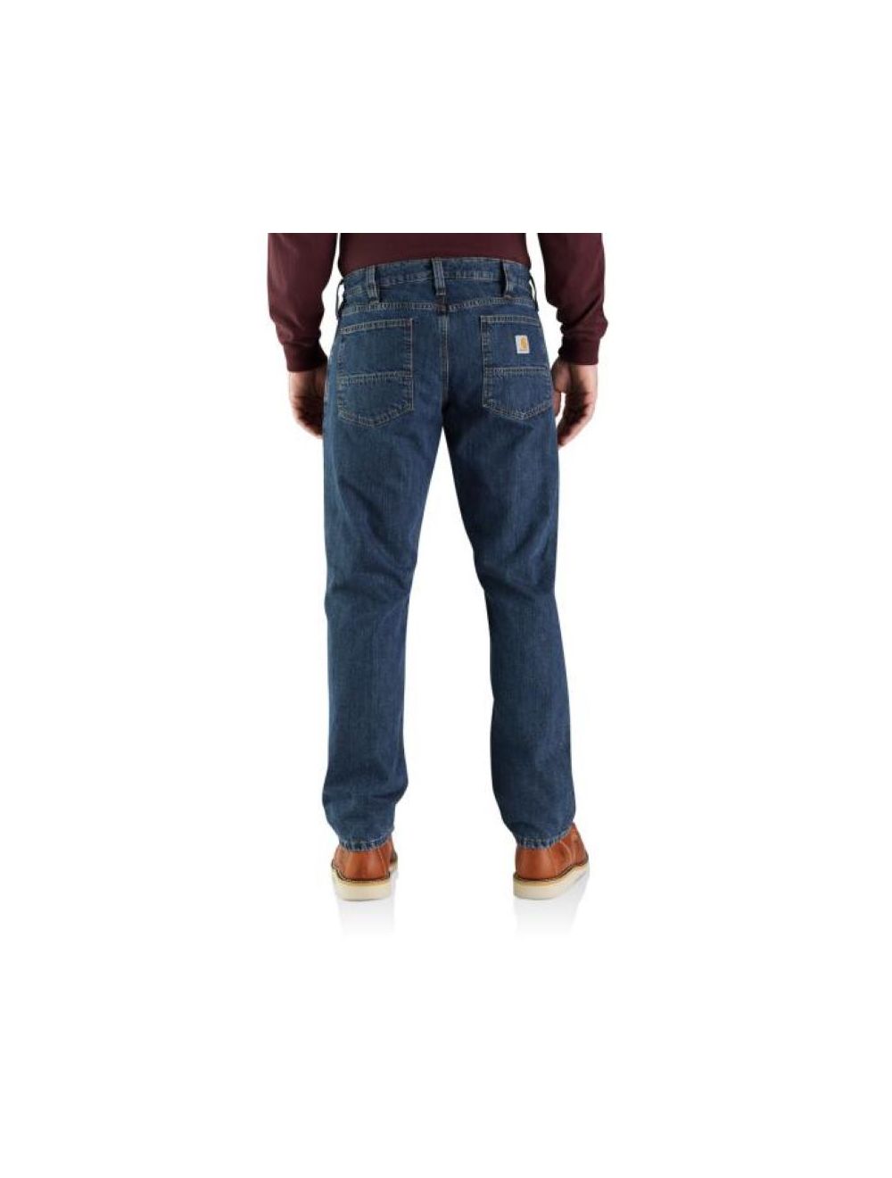 Carhartt men's relaxed fit straight leg flannel lined hot sale