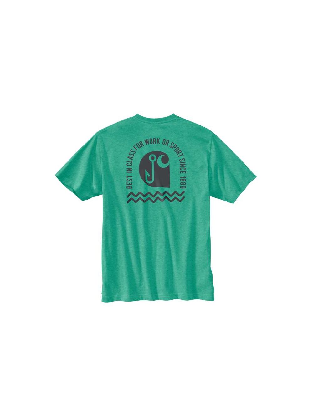 Carhatt Men's Losse Fit Short-Sleeve Fishing Graphic T-Shirt BIG & TALL