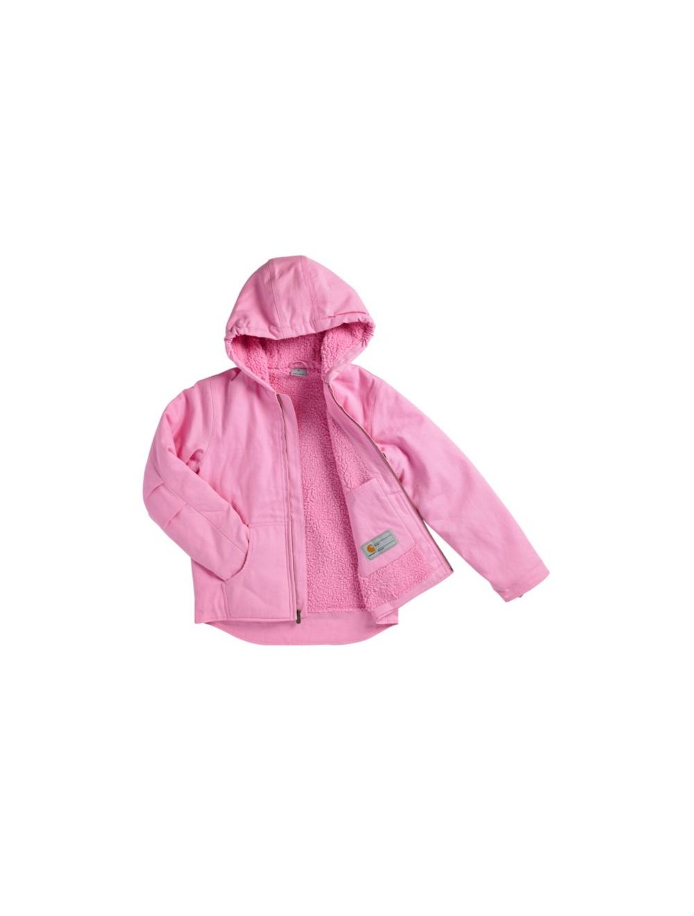 GIRLS YOUTH CARHARTT REDWOOD JACKET SHERPA LINED