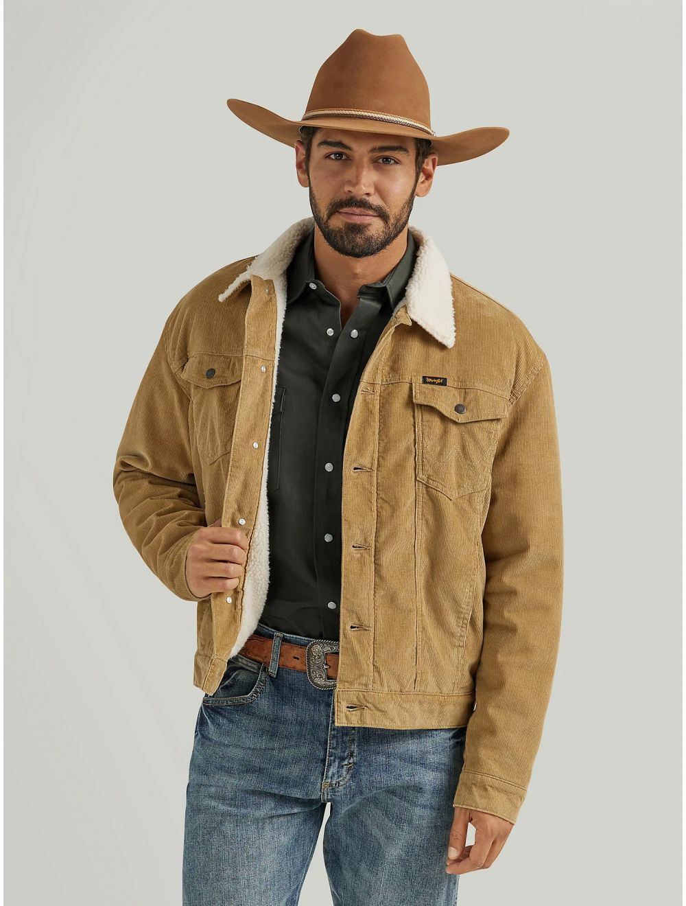 Sherpa lined corduroy jacket cheap