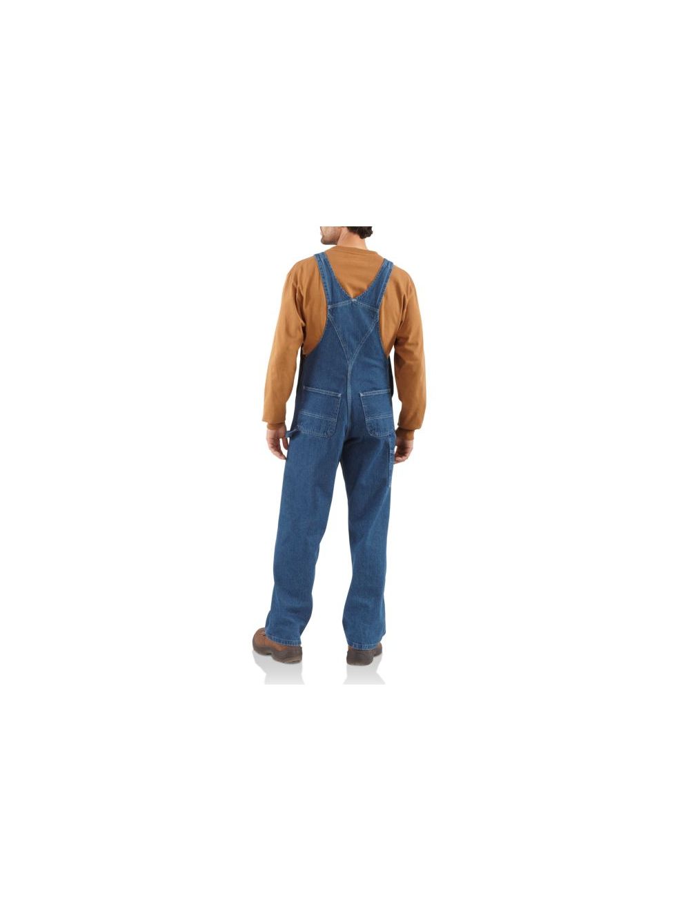 Carhartt Men's Washed Denim Bib Overall-Unlined