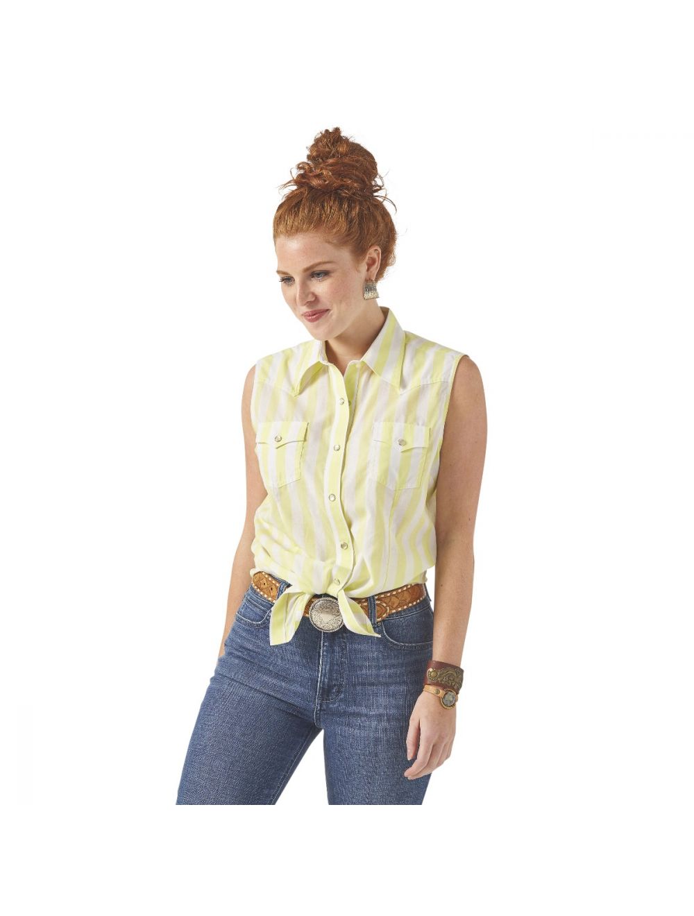 Women's sleeveless hotsell western shirts