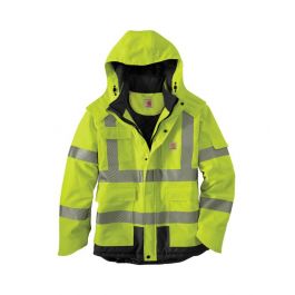 Carhartt men's high visibility waterproof class 3 insulated sherwood jacket hot sale
