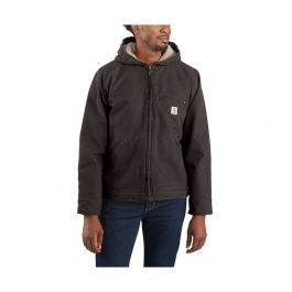 Carhartt Men's Relaxed Fit Washed Duck Sherpa-Lined Jacket BIG & TALL