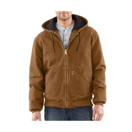 Carhartt Men's Sandstone Quilted Flannel-Lined Active Jacket BIG & TALL