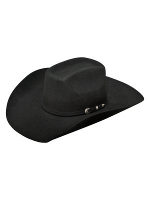 Ariat 2X Wool Added Money Black Felt Hat