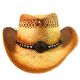 BEADS & STRING STRAW HAT