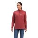 Ariat Women's Rebar Foundation 1/4 Zip Shirt Rosewood