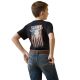 Ariat Boys Steer Skull Flag T-Shirt