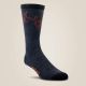 Ariat Men's European Mount Mid Calf Everyday Performance Wool Sock