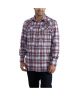 Carhartt Men's Flame-Resistant Snap-Front Plaid Shirt BIG & TALL
