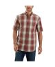 Carhartt Men's Relaxed Fit Lightweight Button-Front Plaid Shirt BIG & TALL