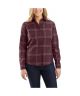 Carhartt Women's Rugged Flex Relaxed Fit Flannel Plaid Shirt