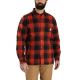 Carhartt Men's Relaxed Fit Flannel Sherpa-Lined Shirt Jac