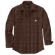 Carhartt Men's Loose Fit Heavyweight Flannel Long-Sleeve Plaid Shirt