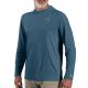 Carhartt Men's Force Sun Defender Long-Sleeve Hooded Logo Graphic T-Shirt