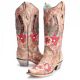 Corral Women's Taupe Cactus Inlay and Embroidery