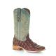 Corral Men's Brown & Turquoise Fish Embroidery Boots