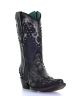 Corral Women's Silver Overlay Studded Western Boots