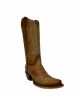 Corral Women's Circle G Straw Brown Embroidery Snip Toe Boots