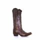 Corral Women's Circle G Fango Brown Laser Cutout Boots