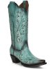 Corral Circle G Women's Turquoise Embroidery Western Snip Toe Cowgirl Boot