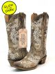 Corral Kid's Glow Snip Toe Western Boots