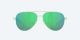 Costa Peli Brushed Gold Green Mirror Sunglasses