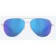 Costa Freedom Series Peli Shiny Silver Blue Mirror Sunglasses