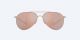 Costa Piper Satin Rose Gold Copper Silver Mirror Sunglasses