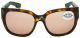 Costa Waterwoman Shiny Palm Tortoise Copper Silver Mirror Sunglasses