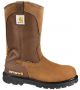 Carhartt Mens 11-Inch Bison Brown Safety Toe Wellington