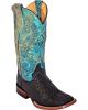 Ferrini Women's Black Caiman Print Cowgirl Boots - Square Toe